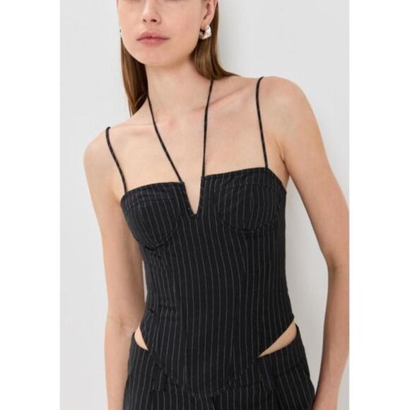 Lioness Tops - Lioness Women's Black and Navy Corset